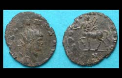 Gallienus, Zoo Issue, Centaur with Globe and Rudder reverse